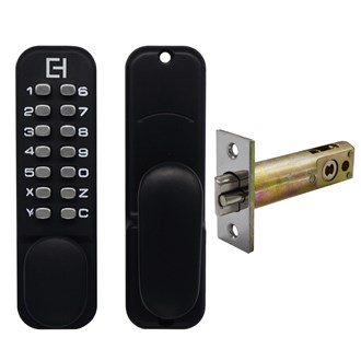 Digital Lock -Mechanical Keypad (Tubular Lock) -Black